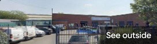 Smarts Business Park on Chase Road, Brownhills, with parking in front of the units